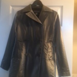 Silver trench jacket